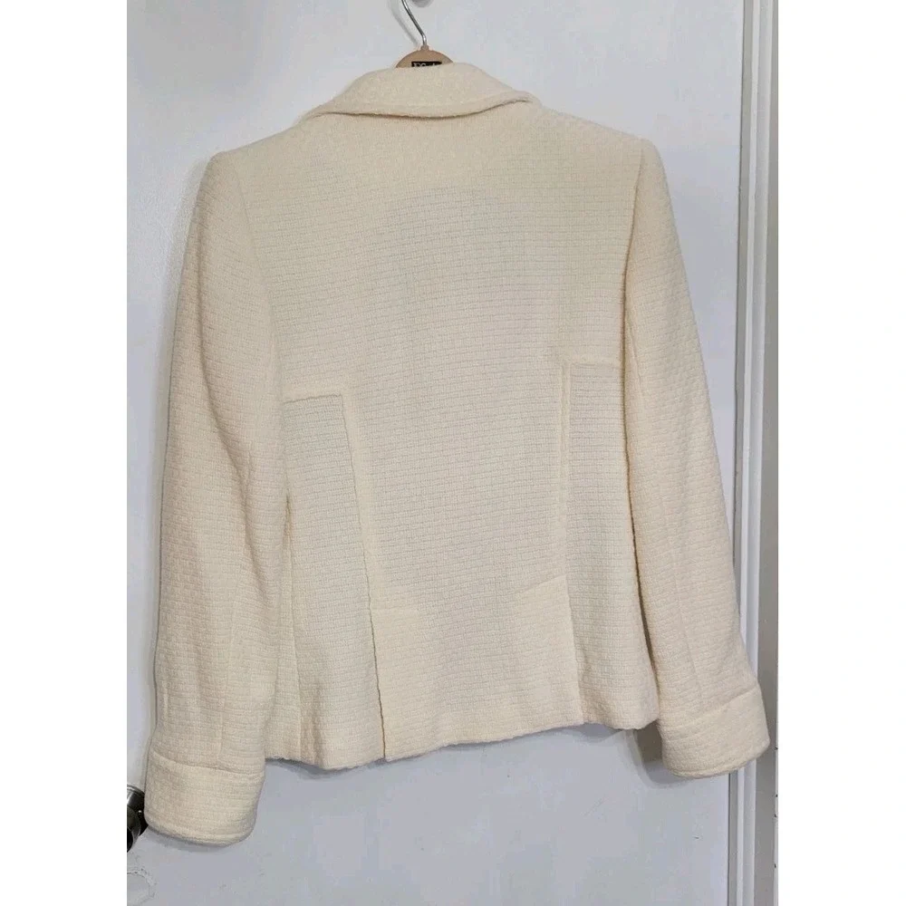 Moda‎ International Wool Bleand Pea Coat Double Breasted Classy Casual Size M